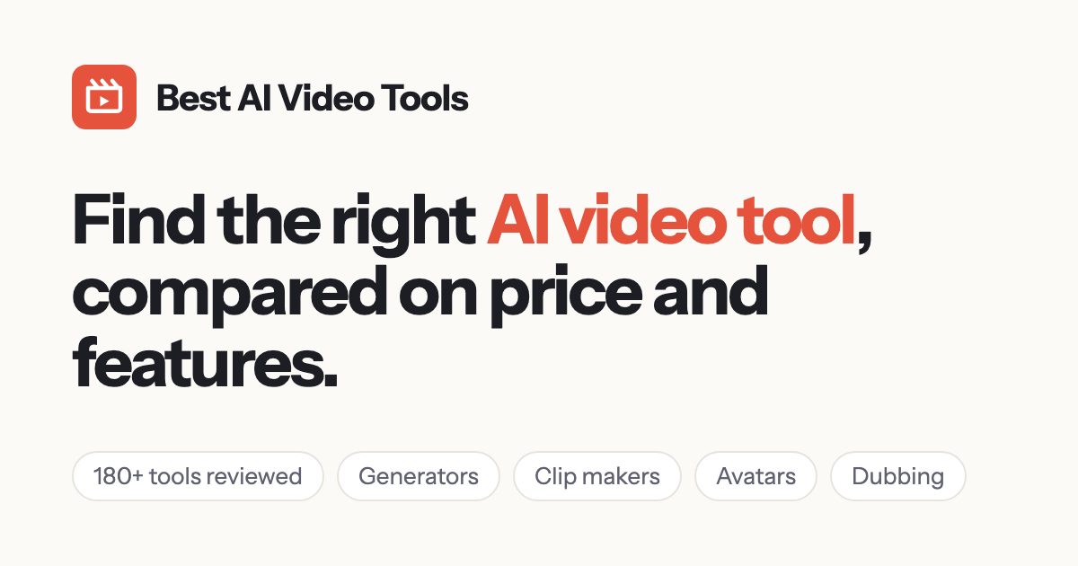 Best AI Video Tools screenshot